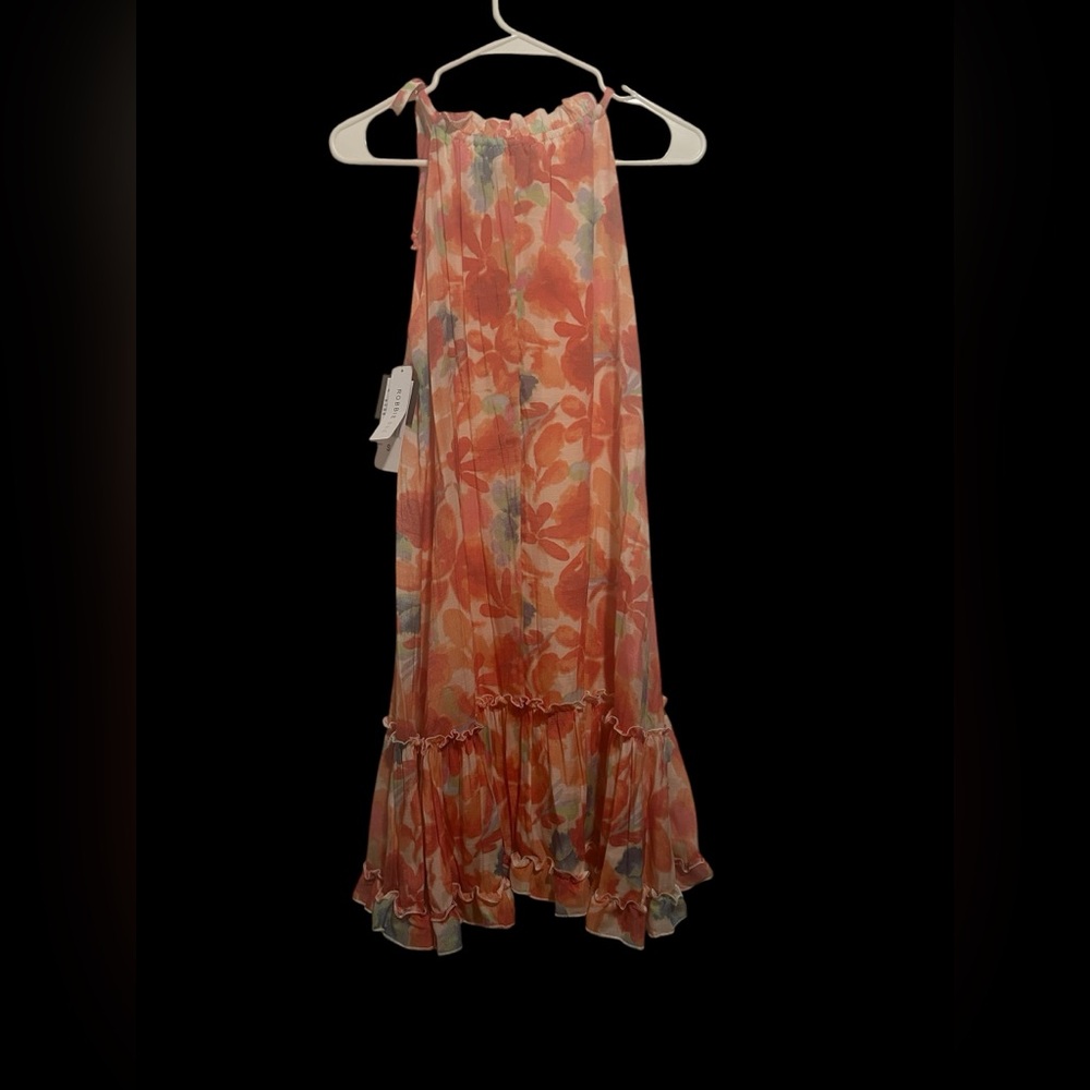 Robbie Bee Floral Midi Ruffle Bottom Dress - Picture 6 of 11